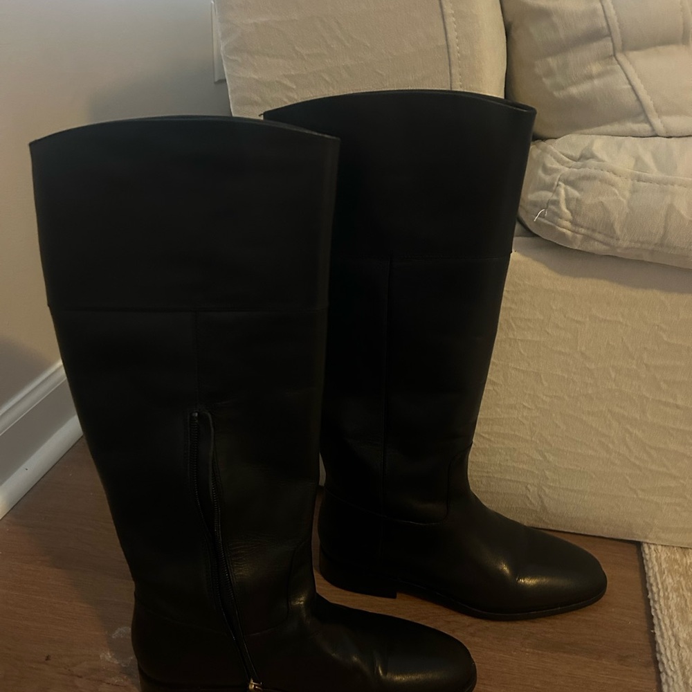J. Crew Black Over the Knee Boots